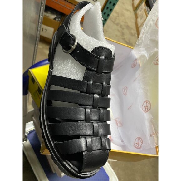 Bella Vita Womens Sinclaire Lug Sole Fisherman Sandals Black Size 9.5W NIB - Picture 9 of 9